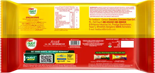 BRITANNIA NutriChoice Digestive Biscuit High Fiber Biscuit  (1.15 kg)